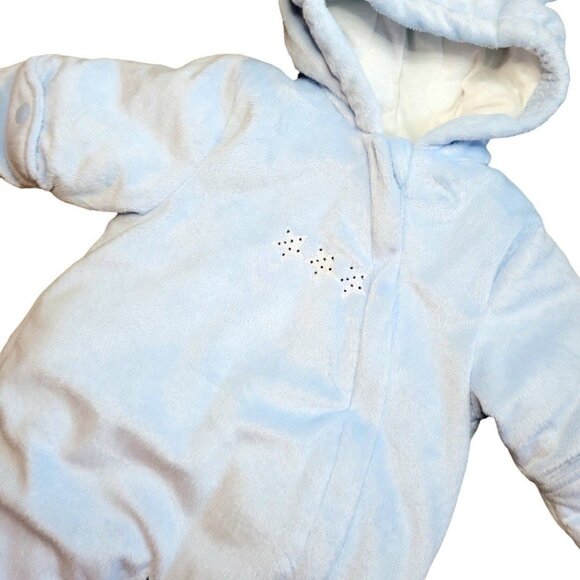 Baby Carter's 0-3 months One-Piece full-zip hooded heavyweight Winter Snowsuit - Picture 5 of 11